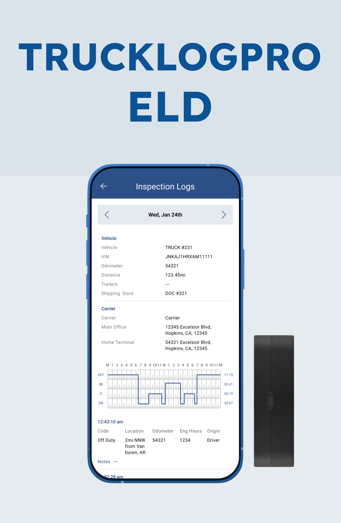 Product image for TRUCKLOGPRO ELD