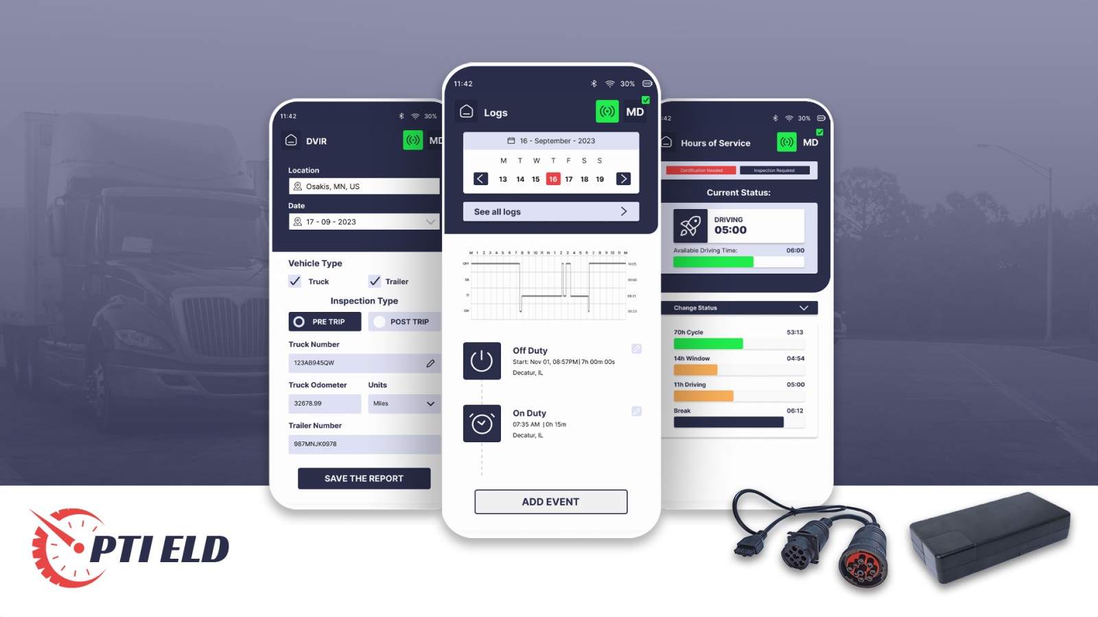 Product image for PTI ELD