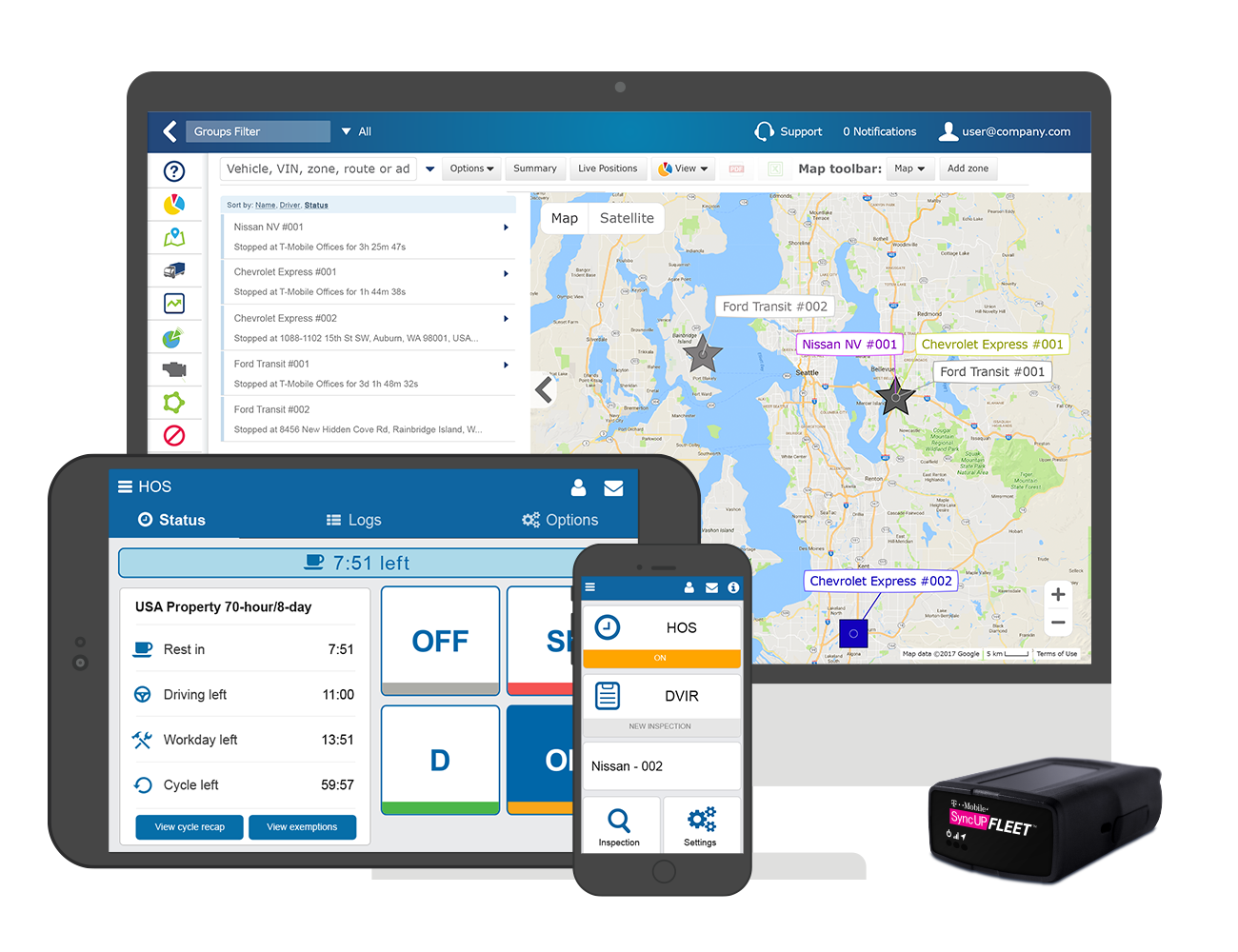 Product image for SyncUP FLEET HOS